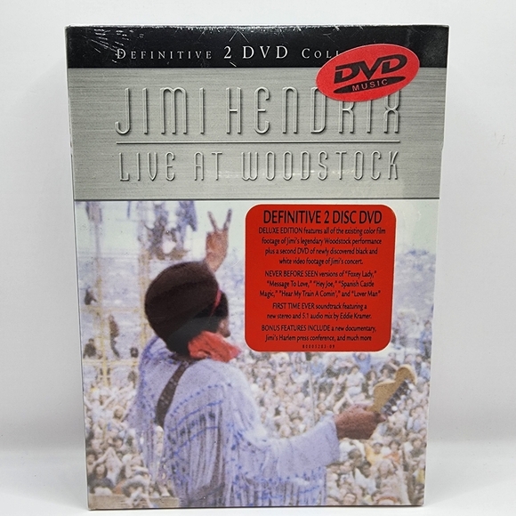 Other - Sealed- Jimi Hendrix Live at Woodstock (DVD, 2005, 2-Disc, Special Edition)